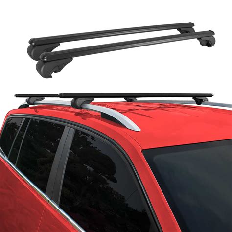 OMAC Roof Rack Cross Bars for Car, SUV, Truck, Fits Raised Roof Rails, 47 inches, Aluminium, 165 ...