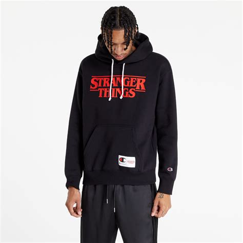 Hoodies and sweatshirts Champion x Stranger Things Hoodie Black (217780 ...