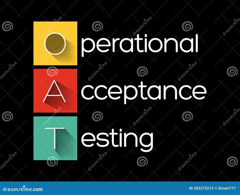 OAT - Operational Acceptance Testing Acronym Stock Illustration - Illustration of judgment ...
