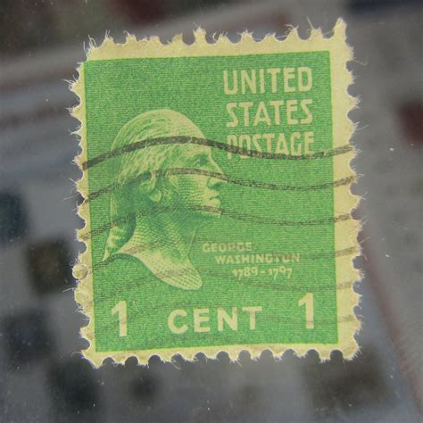 George Washington Rare United States Postage 1 Cent 1 Stamp - Etsy