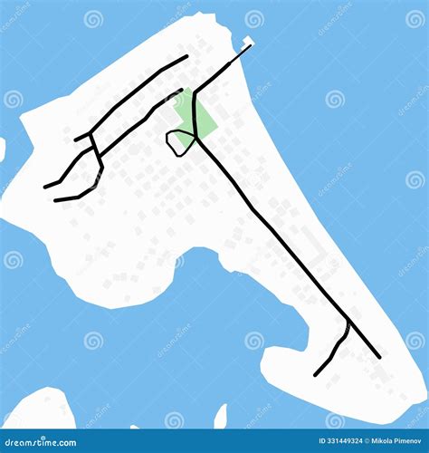 Map of Funafuti city. stock illustration. Illustration of text - 331449324