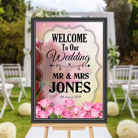 Printable Welcome Wedding Signs Custom Wedding Welcome Sign, Wedding