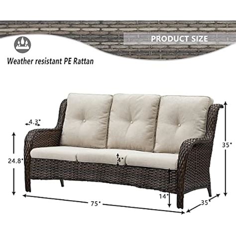 HUMMUH Patio Furniture 6 Pieces Outdoor Furniture | Ubuy India
