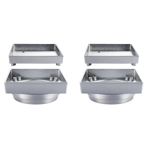 2X Floor Drains Copper Square Shower Floor Drains Tile Insert Drain ...