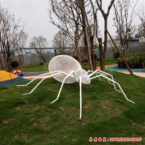 动态艺术——不锈钢蜘蛛雕塑-卓景不锈钢雕塑厂