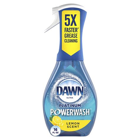 Dawn Platinum Powerwash Dish Spray, Dish Soap, Lemon Starter Kit, 16 fl ...
