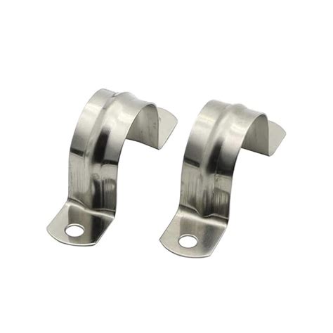 20mm 304 Stainless Steel Pipe Clip Strap Clamp - Metal Saddle Fastener ...