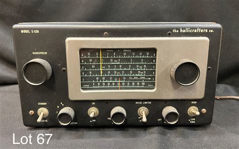 At Auction: 1950s Hallicrafters Shortwave Ham Radio Receiver S-53A
