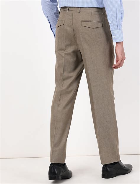Buy Regular Fancy Texture Trousers at Marks & Spencer