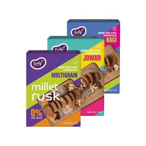 Buy Millet Rusk | Early Foods – Early Foods India