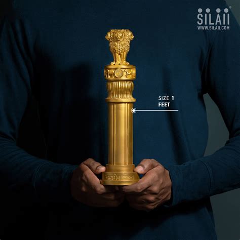 Ashoka Pillar Sculpture | National Emblem | SILAII