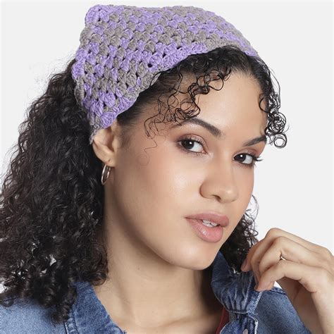 Crochet Bandana - Purple Grey - 10070 – Magic Needles