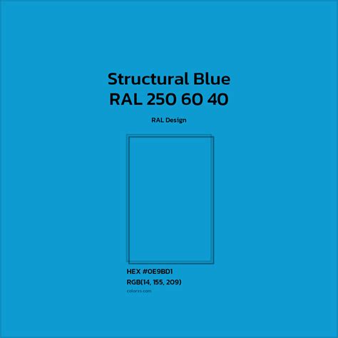 About RAL 250 60 40 - Structural Blue Color - Color codes, similar ...