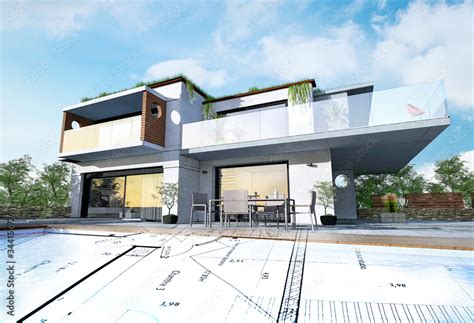 Plan Maison Moderne 的图像结果