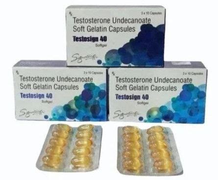 Testosign 40mg Testosterone Undecanoate Capsules Manufacturers and ...