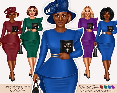 Church Clipart, Black Woman Clipart, Church Lady Clipart, Christian Png ...