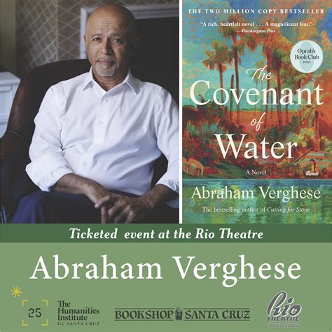 Abraham Verghese, The Covenant of Water | Bookshop Santa Cruz