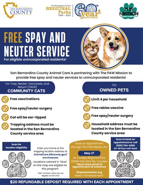 County hosts spay and neuter event at Yucaipa Regional Park – Welcome ...
