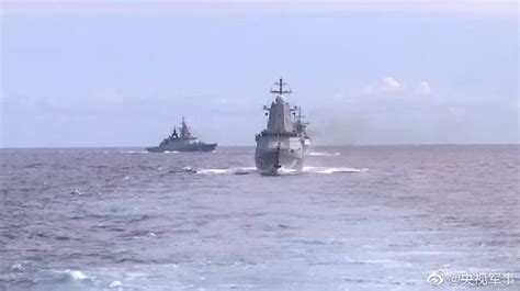 现场！中俄海军在太平洋海域联合巡航