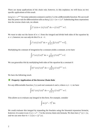 Chain Rule of Integration 的图像结果
