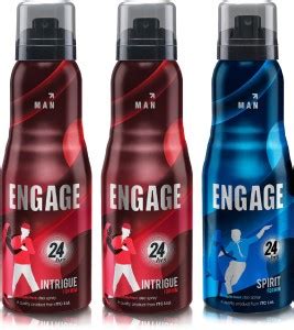 Engage Deo Combo 2 Intrigue for Him 165ml & 1 Spirit for Him 165 ml ...