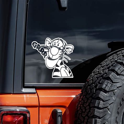 Vool Tiger Cartoon Decal Vinyl Sticker Auto Car Truck India | Ubuy