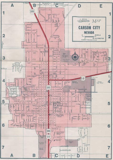 Map Of Carson City From The Early 1970's. : r/carsoncity