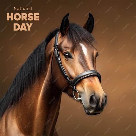 National Horse Day Creative Poster Design Template | Premium AI ...