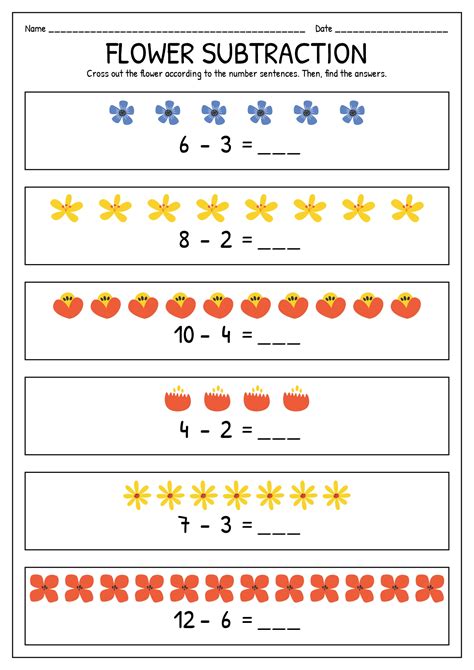 1st Grade Subtraction Worksheets