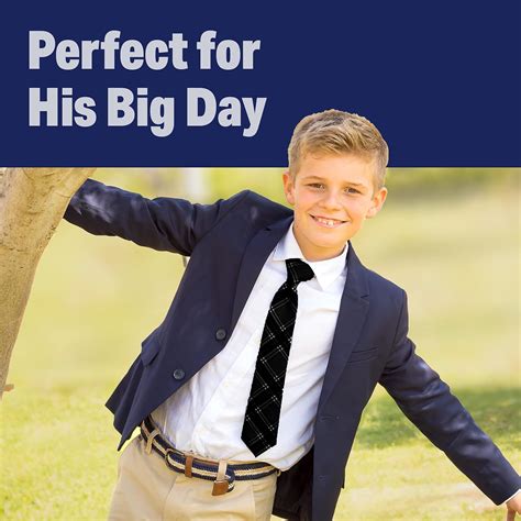 Buy Luther Pike Seattle Boys Tie - Adjustable Zipper Ties for Kids ...