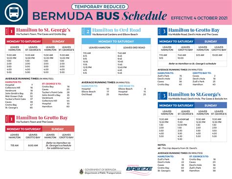 Buses To Operate On Sunday Schedule - Bernews