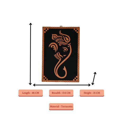 Handcrafted Terracotta Dancing Ganesh Wall Art: Unique Home Decor (Copy ...