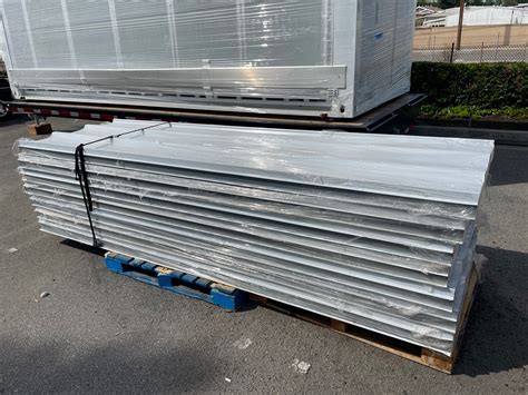 20 ft. x 8 ft. x 8 ft. Foldable Metal Storage Shed with Pitched Roof L ...