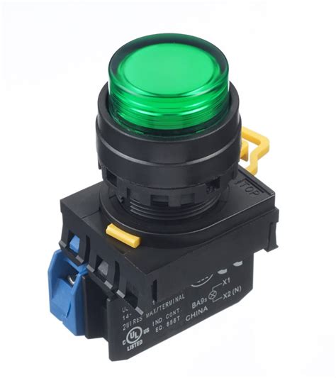 YW1L-M2E10QM3G Idec | Idec YW Series Illuminated Push Button Complete ...
