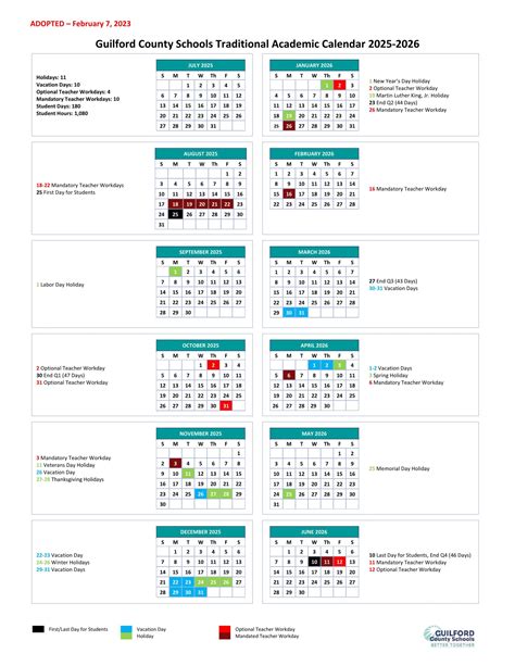 Guilford County Schools Calendar 24-25 [Updated] - EduCounty