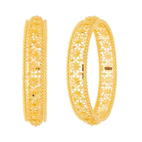 Buy WHP Jewellers 22KT (916) Gold bangle for Women -GBGD22020496 at ...