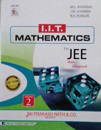 IIT Mathematics For JEE (Main & Advanced) (Set Of 2 Volumes): Buy IIT ...