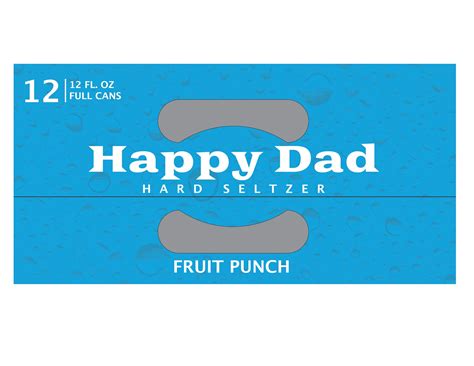 Happy Dad Fruit Punch Hard Seltzer 12 oz Cans - Shop Malt beverages ...