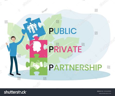Ppp Public-private Partnership Acronym Business Concept Stock Vector ...