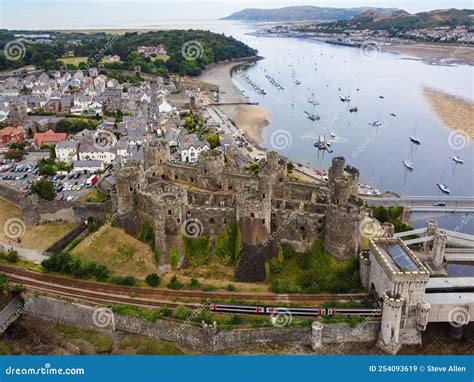 Conwy Castle - North Wales stock image. Image of united - 254093619