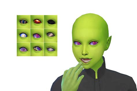 Image result for Alien with Cat Eyes Sims 4