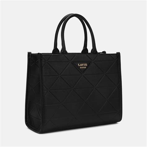 Buy Lavie Luxe Mona 25 Satchel Black (L) Online