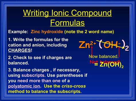 Chemistry - Chp 9 - Chemical Names and Formulas - PowerPoint | PPT