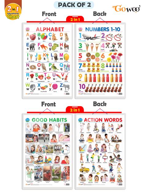 JoGenii|Set-of-2-|-2-IN-1-ALPHABET-AND-NUMBER-1-10-and-2-IN-1-GOOD ...