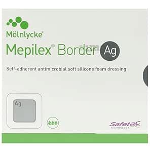 Border Ag 10 x 25 cm Self-adherent antimicrobial soft silicone foam ...
