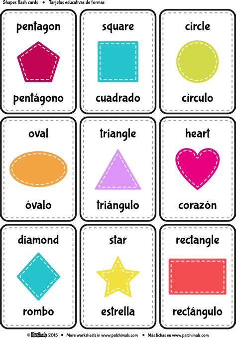 Free printable shapes in spanish, Download Free printable shapes in ...