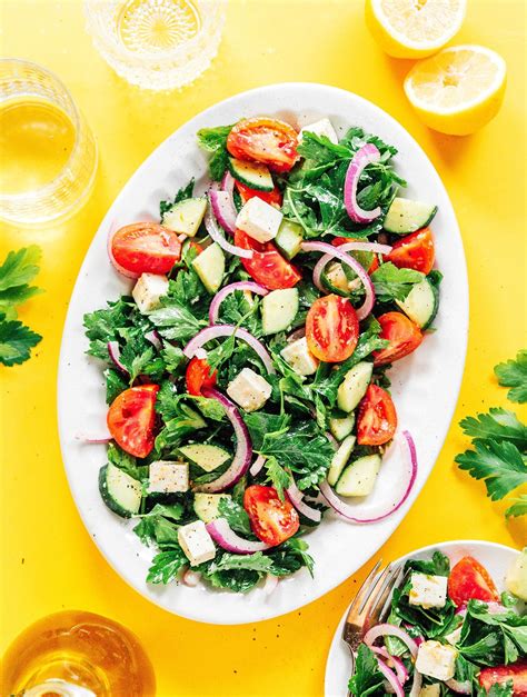 15-Minute Mediterranean Parsley Salad Recipe | Live Eat Learn