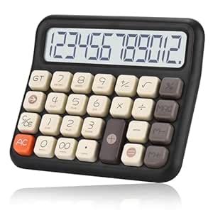 Standard Function Desktop Calculator,Powered by Batteries(Included),12 ...
