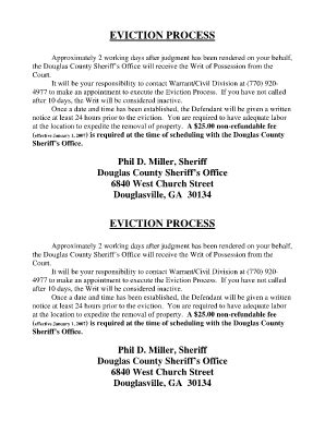 Douglas County Evictions - Fill and Sign Printable Template Online