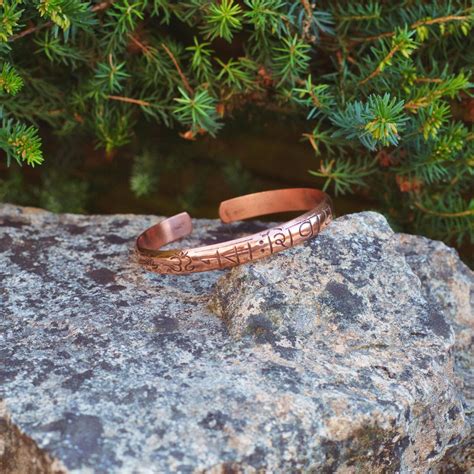 Buy COPPER Bracelet With OM Namah Shivaya Mantra Healing Copper Bangle ...